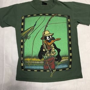 Vintage Daffy Duck Fishing shirt